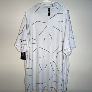 NEW 2021 NIKE DRI-FIT TIGER WOODS GOLF POLO PHOTON DUST/BLACK 2XL